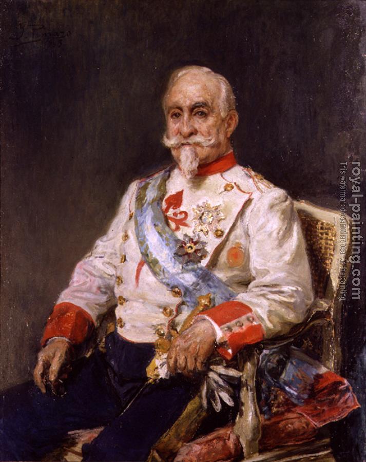 Ignacio Pinazo Camarlench : Retrato del Conde Guaki